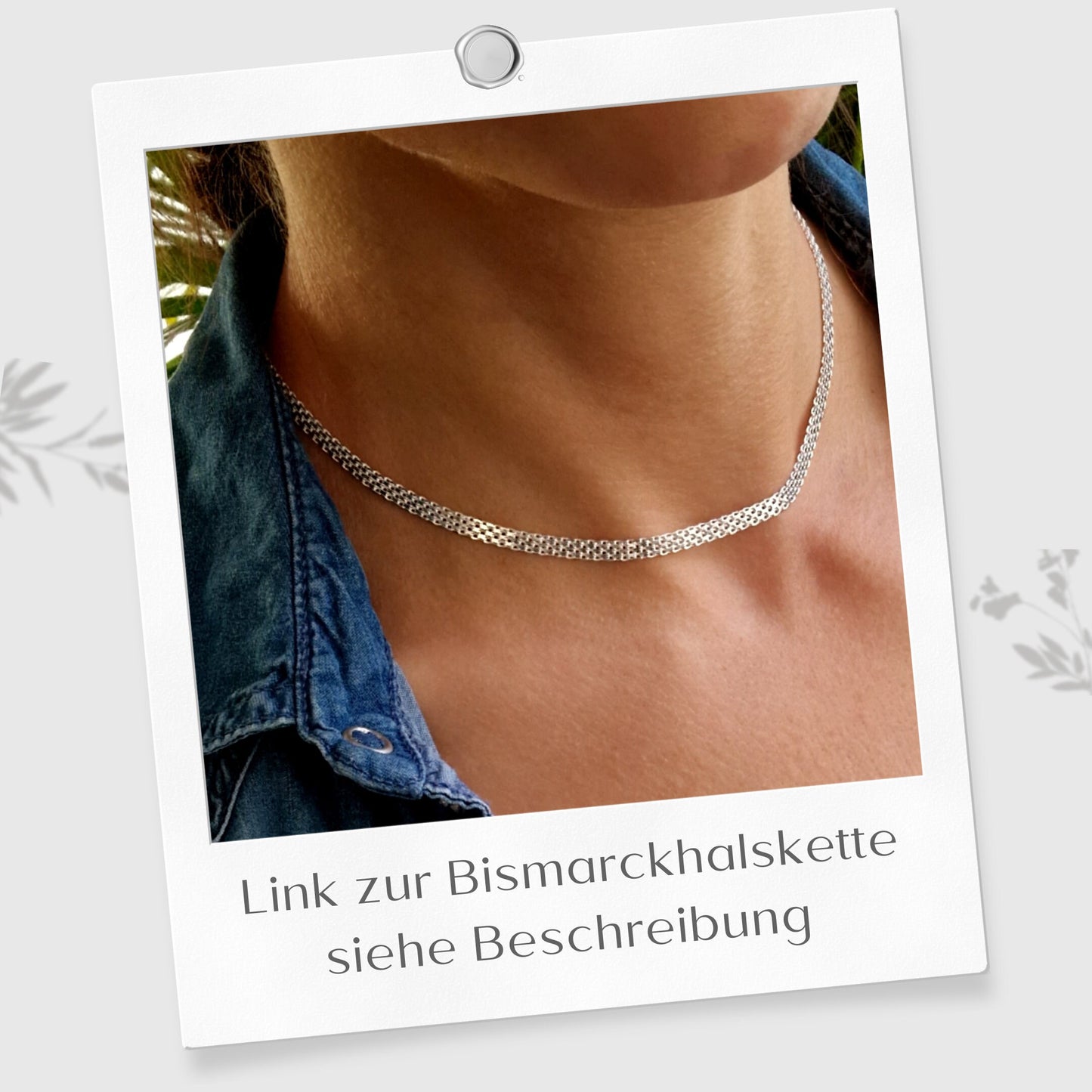 Bismarck Armband breit 925 Silber Mesh 4 mm