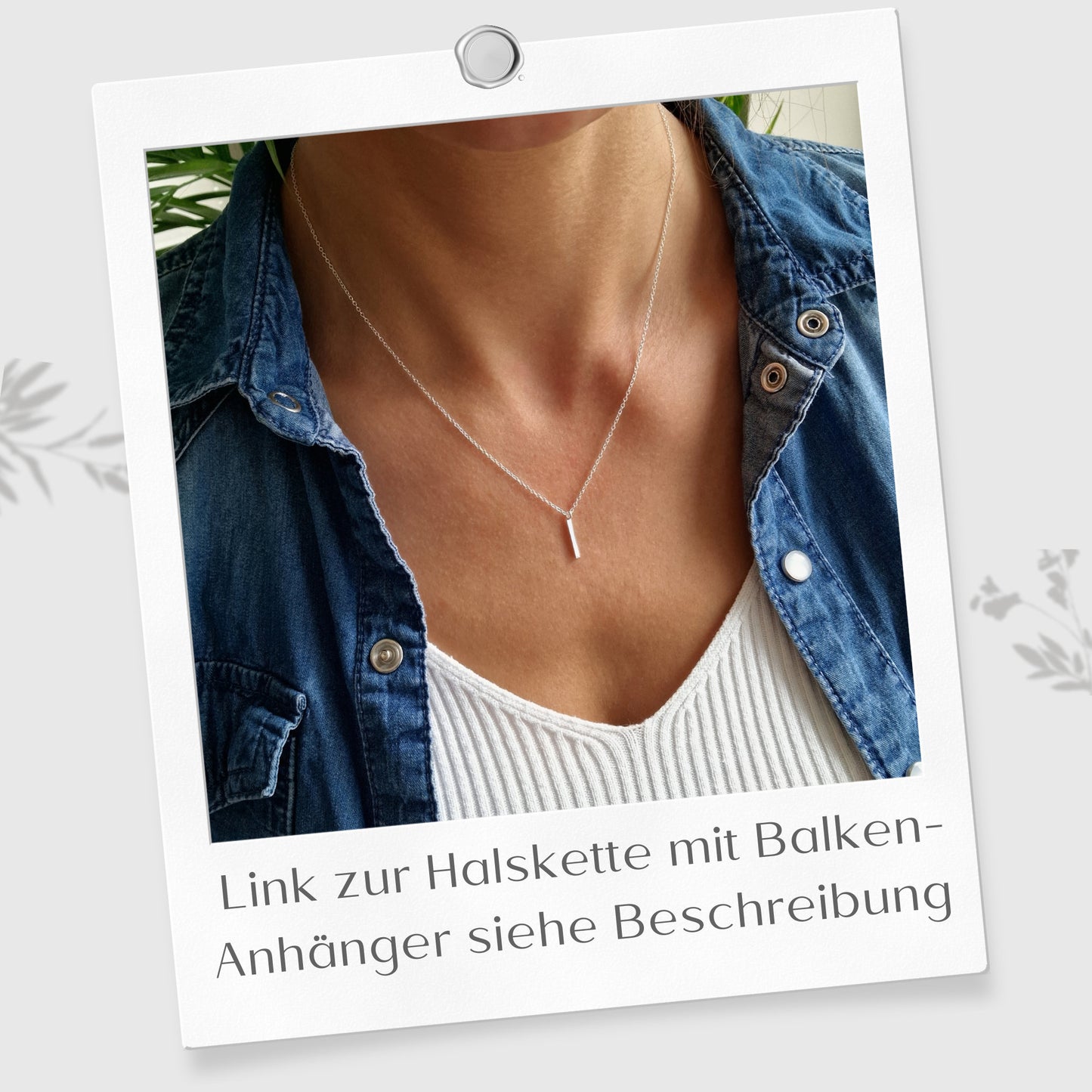 Halskette mit Emaille Perlen 925 Silber zarte facettierte Ankerkette Layering
