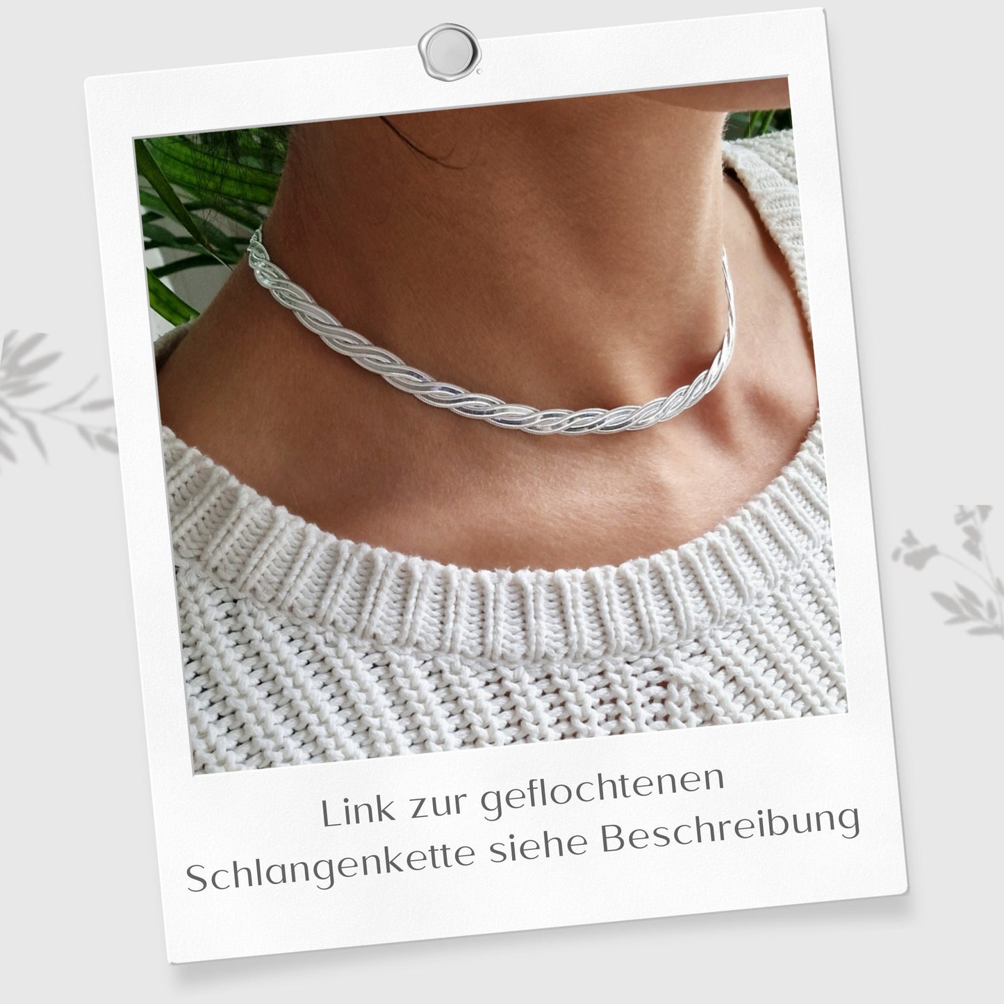 Schlangenarmband geflochten 925 Silber