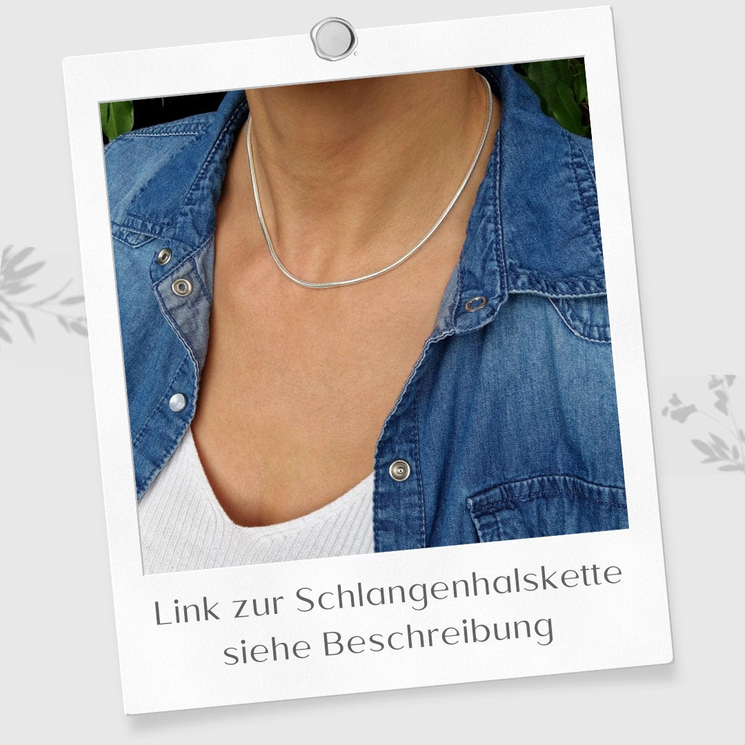 Schlangenarmband rund 925 Silber breit massiv