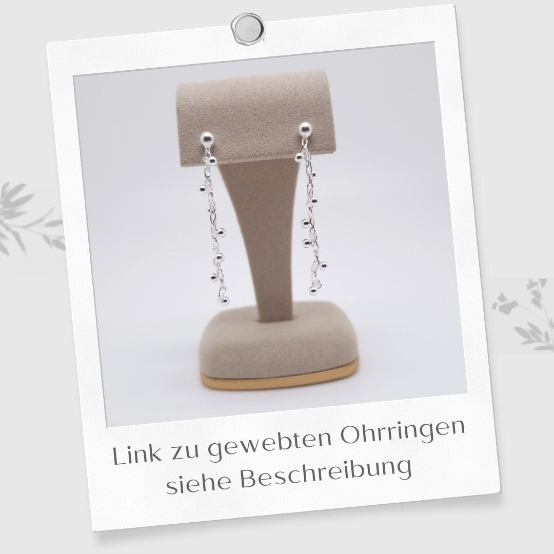 Armband gewebt mit Perlen 925 Silber