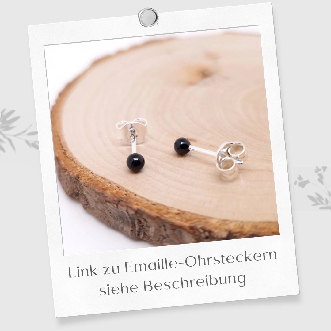 Armband Herz schwarz 925 Silber Emaille zart filigran