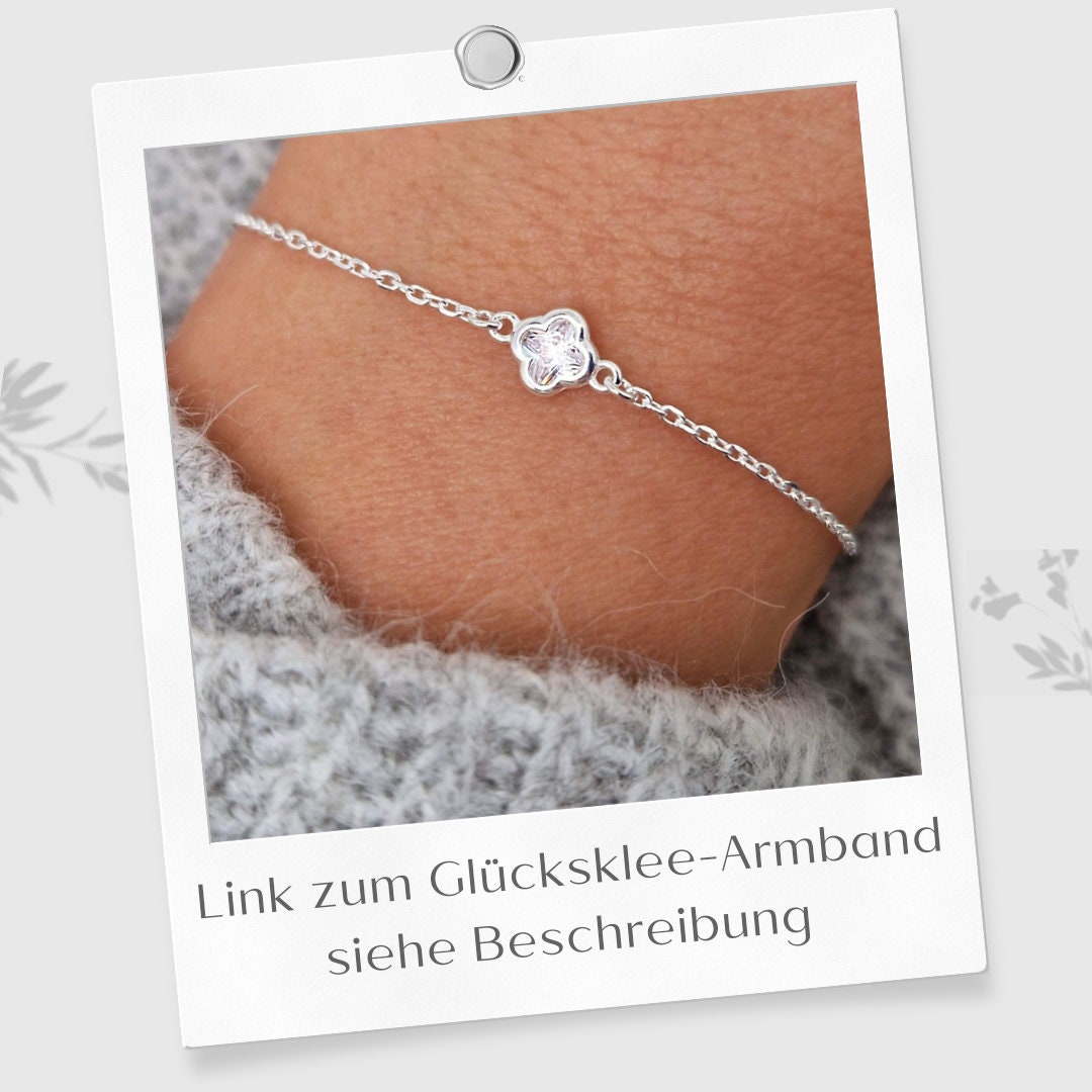 Halskette kleine Kristallblume 925 Silber Zirkonia Kristalltropfen