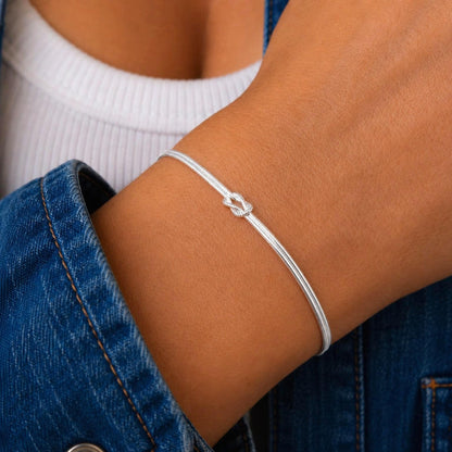 Goldarmband Knoten 18K Gold Unendlichkeit Achtknoten Schlangenarmband rund zart