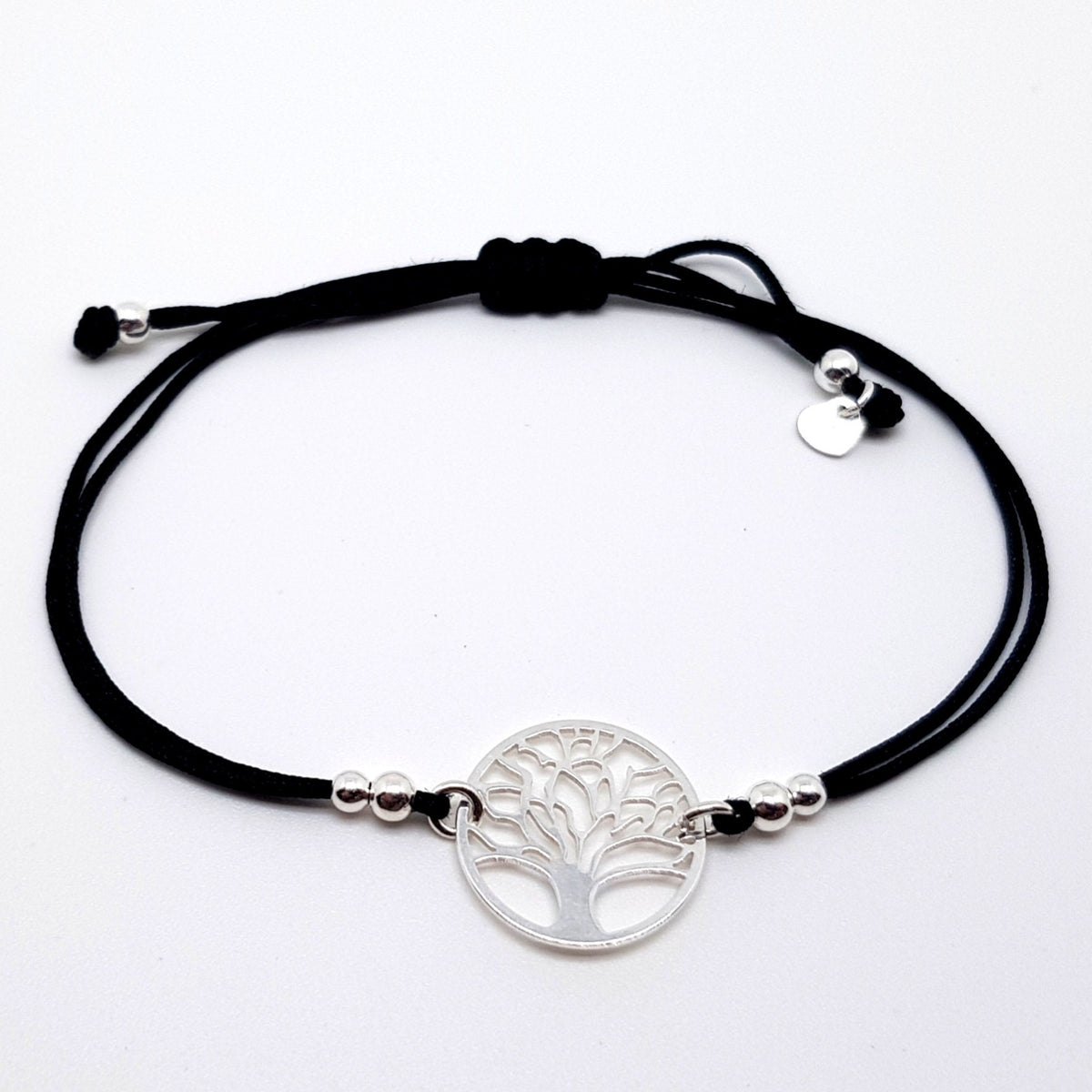Armband Lebensbaum 925 Silber Makramee