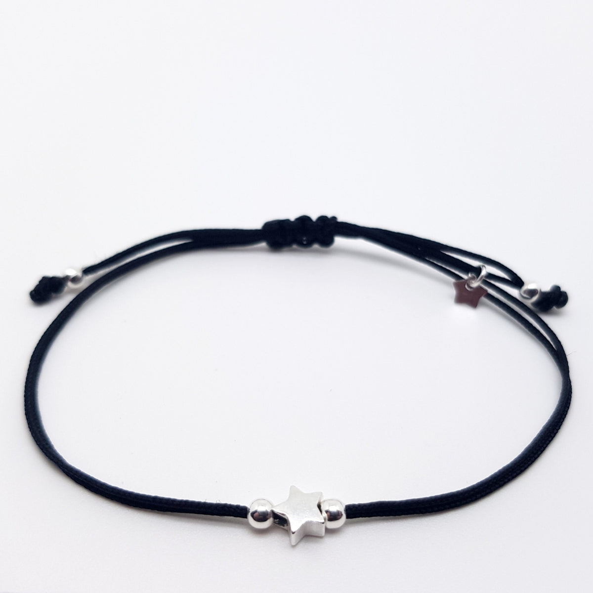 Armband Stern 925 Silber Makramee