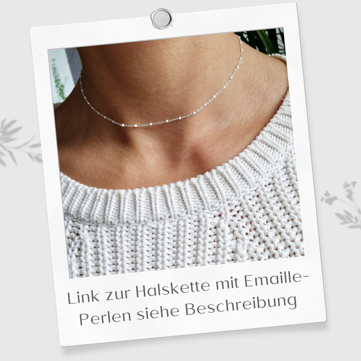 Halskette mit Balken 925 Silber zarte Ankerkette Bar Anhänger Layering