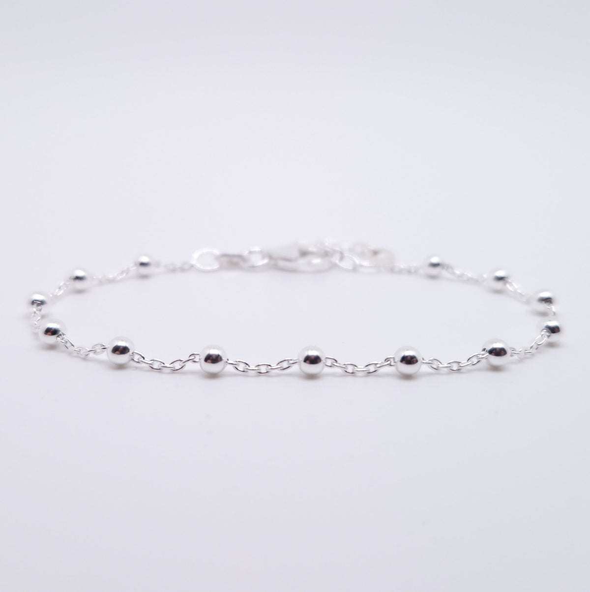Satellitenarmband mit Kugeln 925 Silber 3 mm