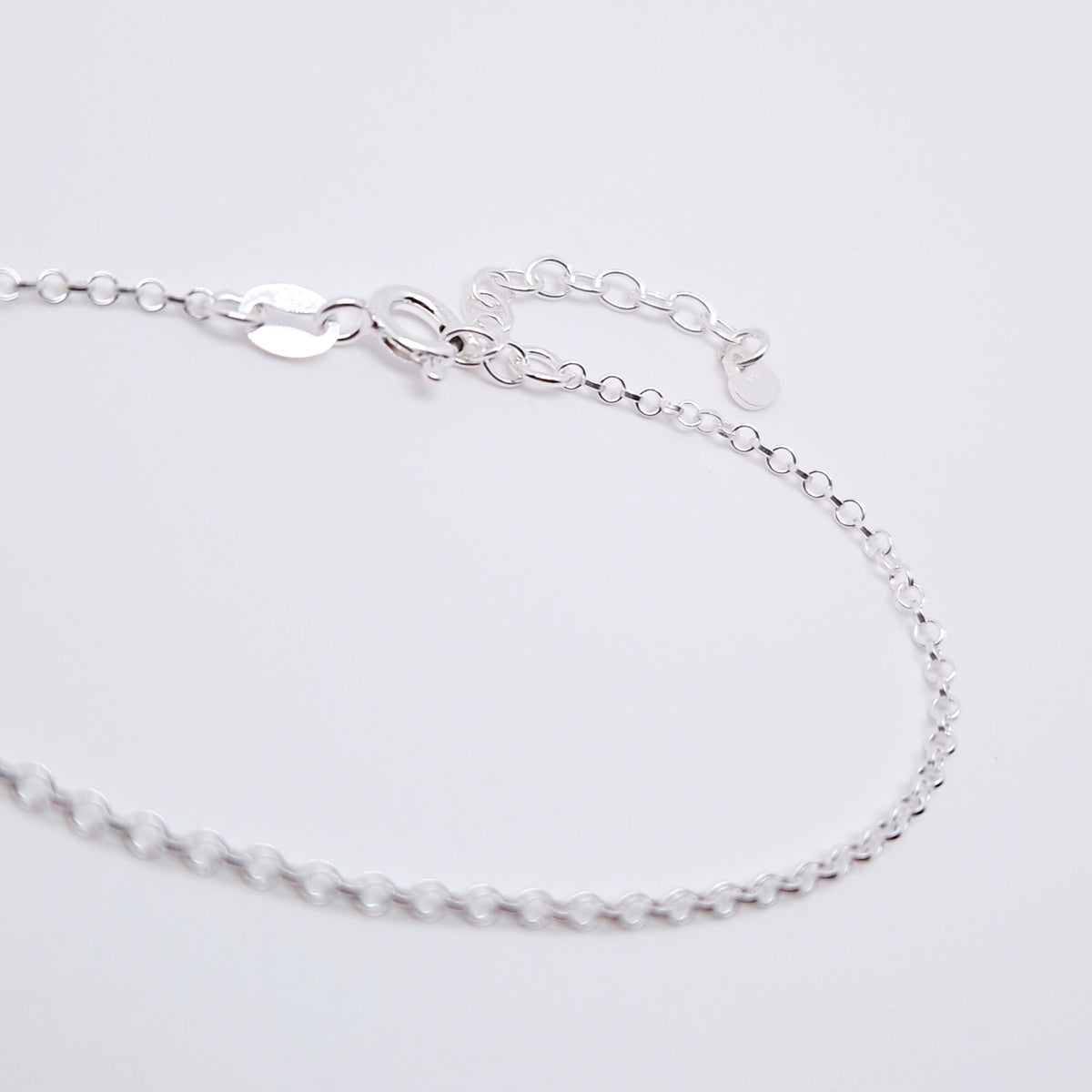 Armband Jasseron zart 925 Silber 1,8 mm Erbskette fein Layering