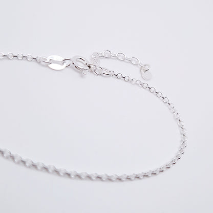 Armband Jasseron zart 925 Silber 1,8 mm Erbskette fein Layering