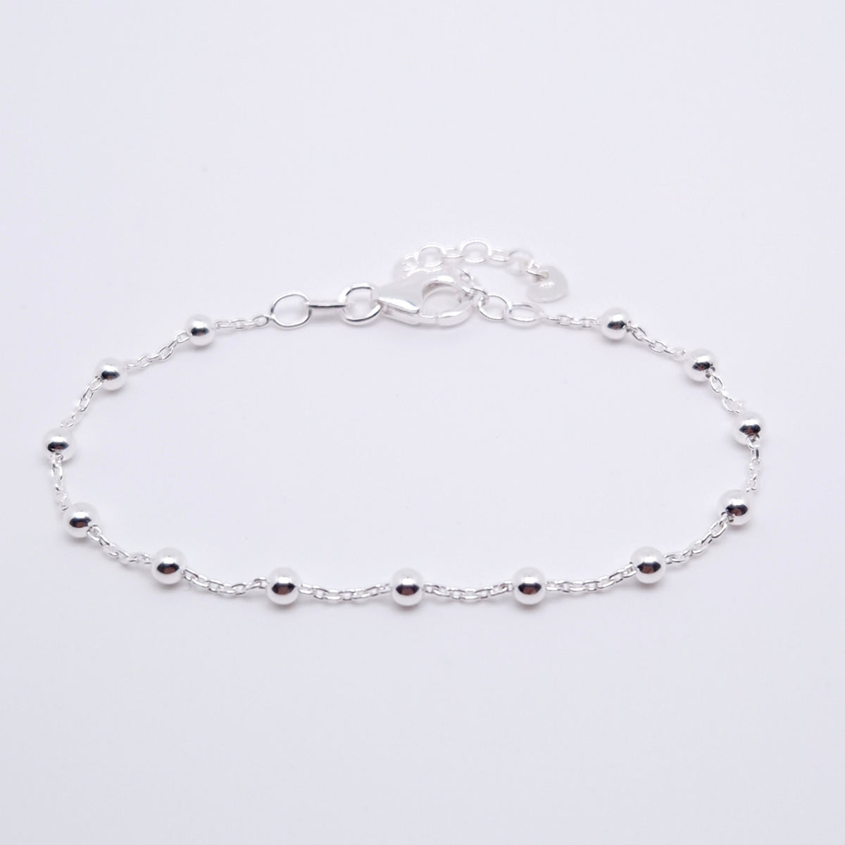 Satellitenarmband mit Kugeln 925 Silber 3 mm
