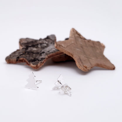 Ohrstecker Tannenbaum 925 Silber Ohrringe Weihnachten