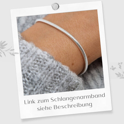 Schlangenkette rund 925 Silber breit massiv Halskette