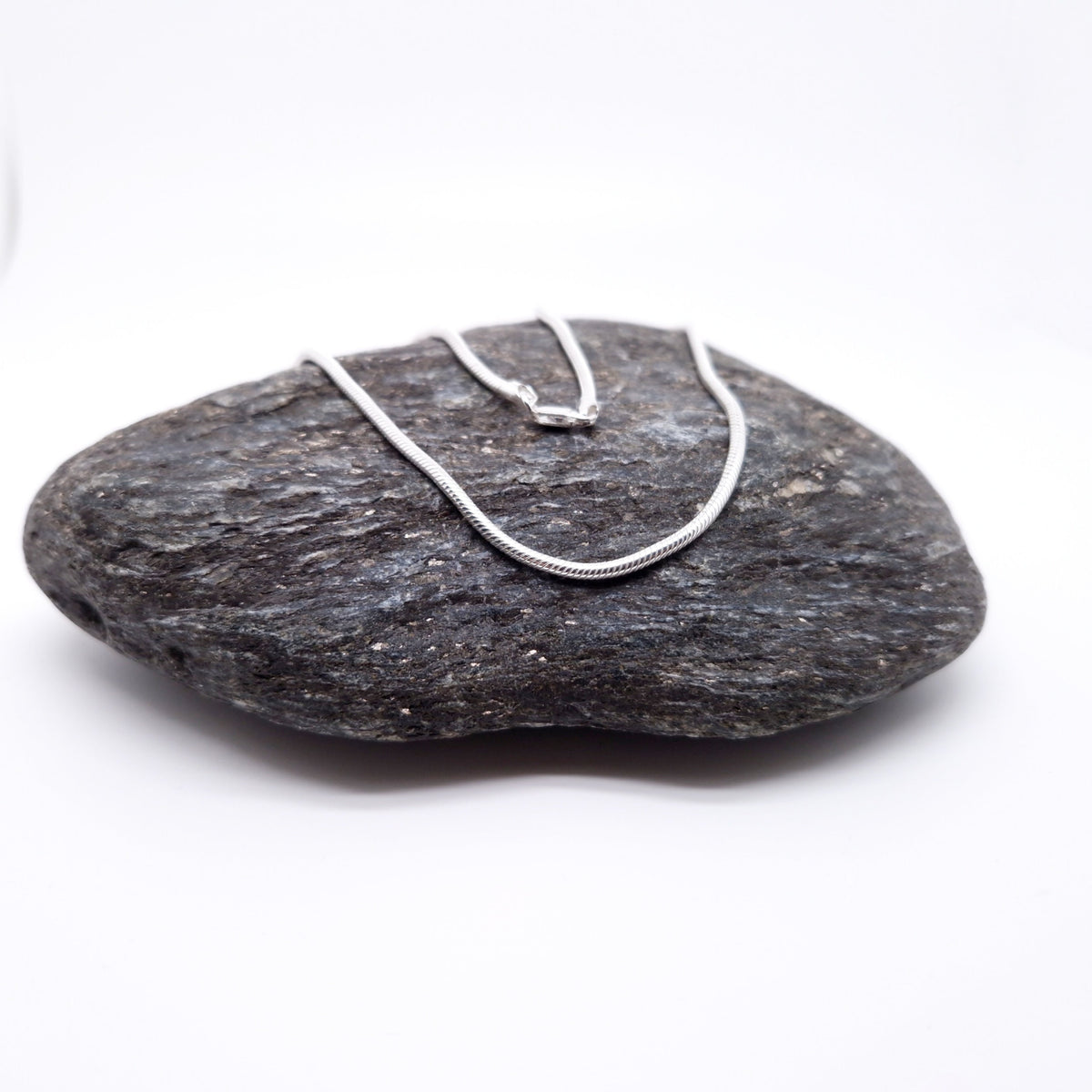 Schlangenkette rund 925 Silber breit massiv Halskette