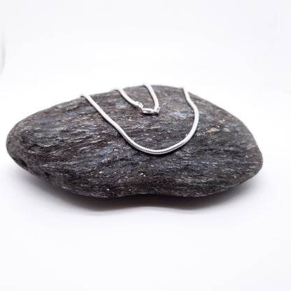 Schlangenkette rund 925 Silber breit massiv Halskette