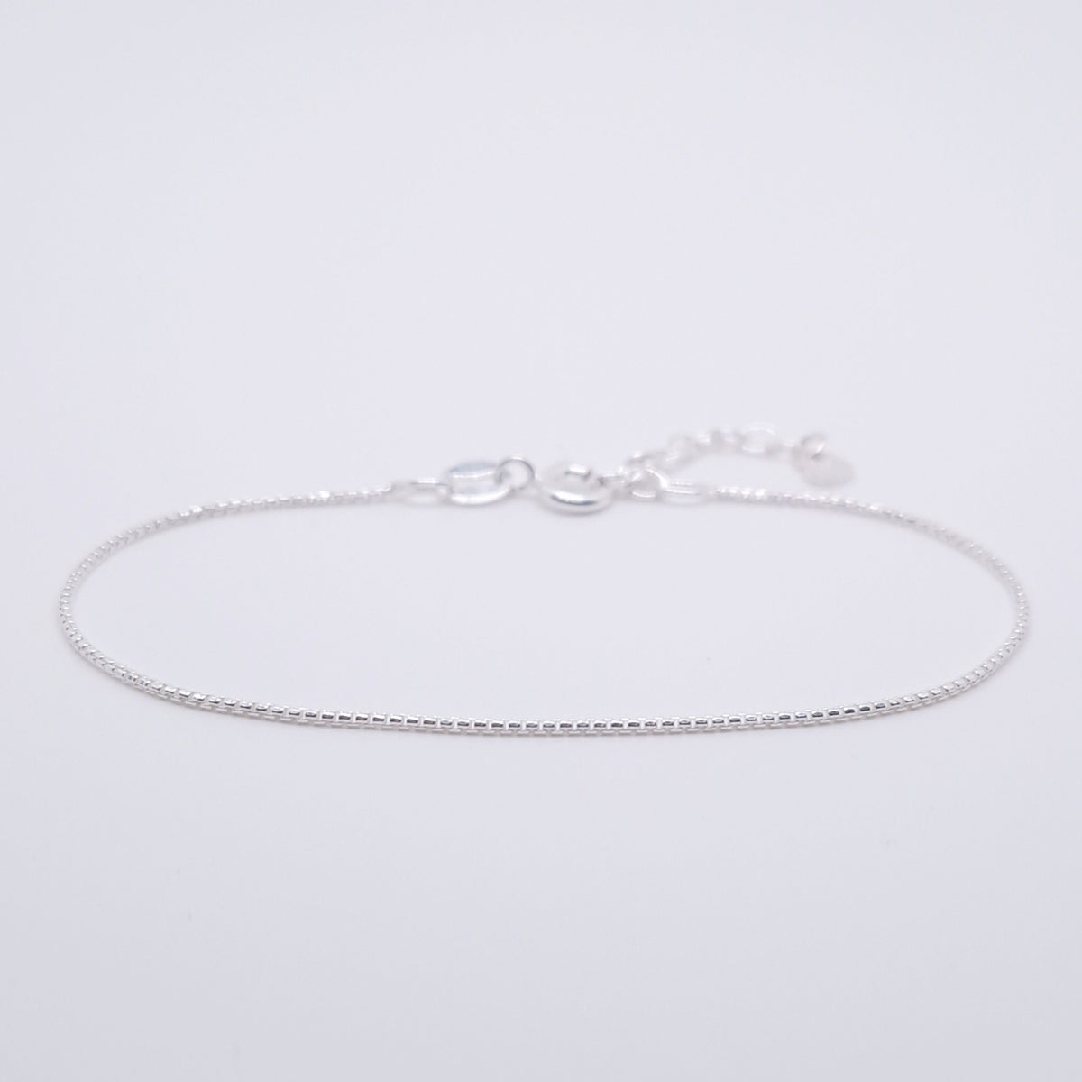 Venezianer Armband rund 925 Silber schmal 0,9 mm zart filigran fein