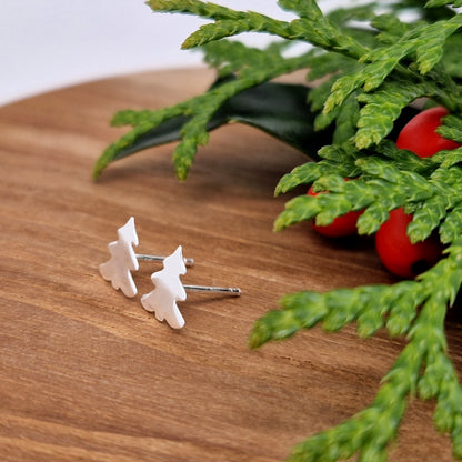 Ohrstecker Tannenbaum 925 Silber Ohrringe Weihnachten