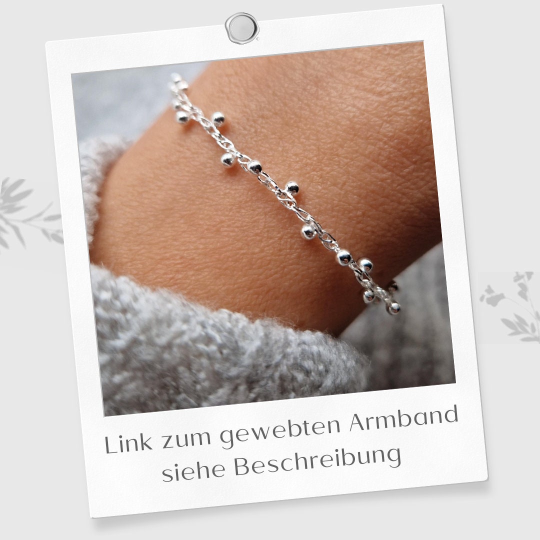 Ohrringe gewebt hängende Perlen 925 Silber Hängeohrringe