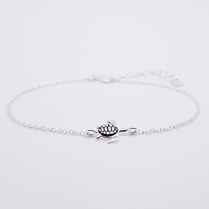 Armband Schildkröte 925 Silber filigran zart Gliederarmband