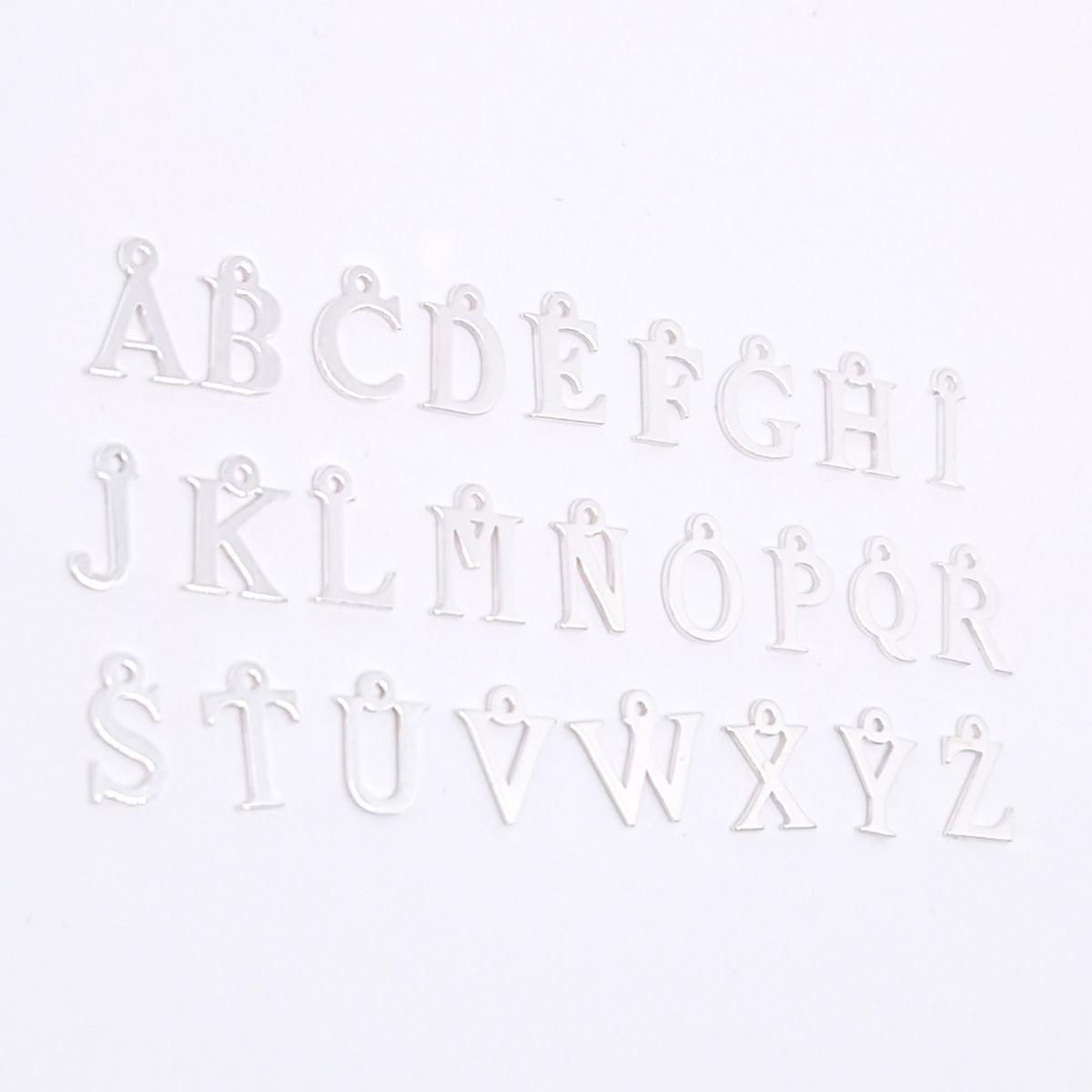 Zusätzlicher Buchstabe flach 925 Silber