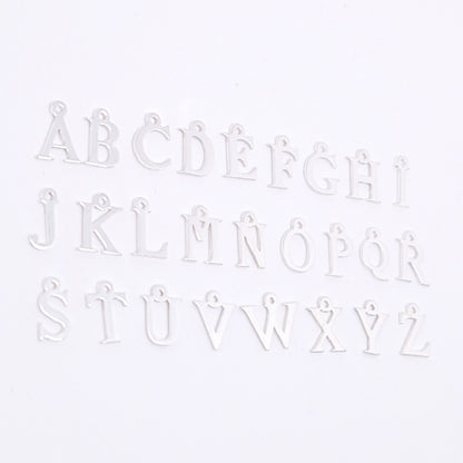 Zusätzlicher Buchstabe flach 925 Silber
