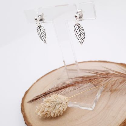 Ohrstecker filigrane Silber Blätter 925 Silber Hängeohrringe zart fein