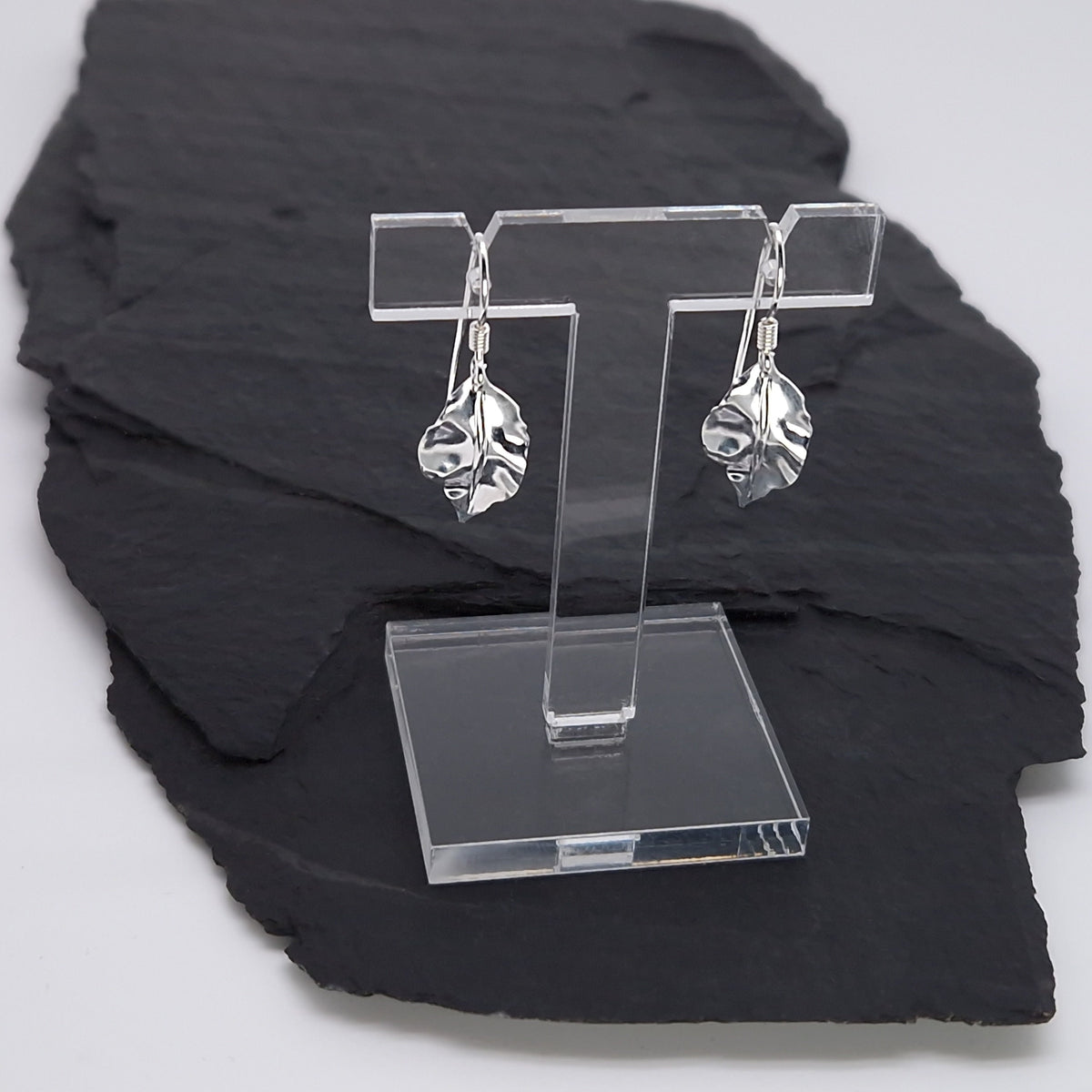 Ohrringe hängende Blätter 925 Silber Hängeohrringe