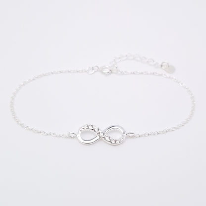 Armband Unendlichkeit 925 Silber filigran zart