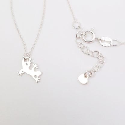 Halskette kleine Eidechse 925 Silber