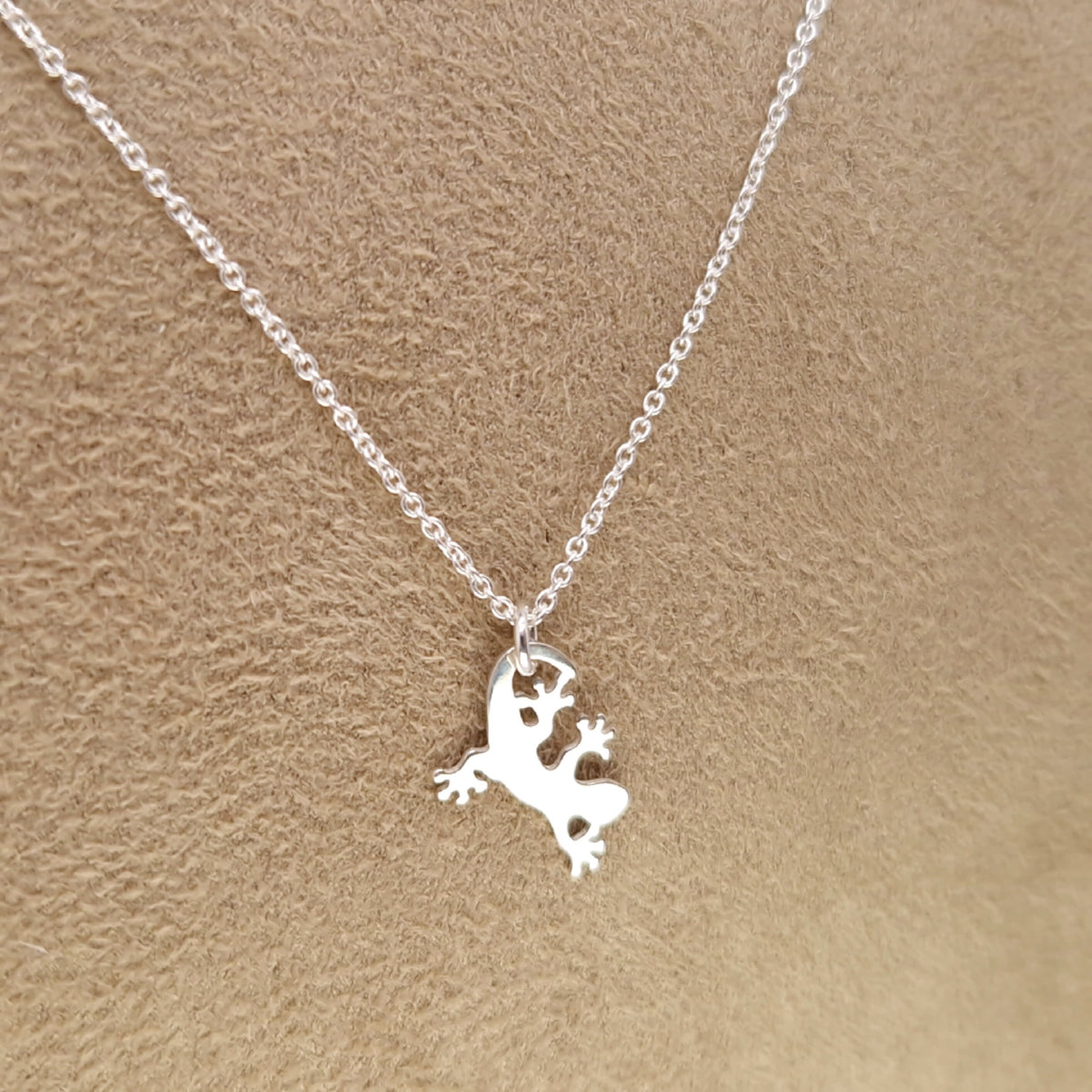 Halskette kleine Eidechse 925 Silber