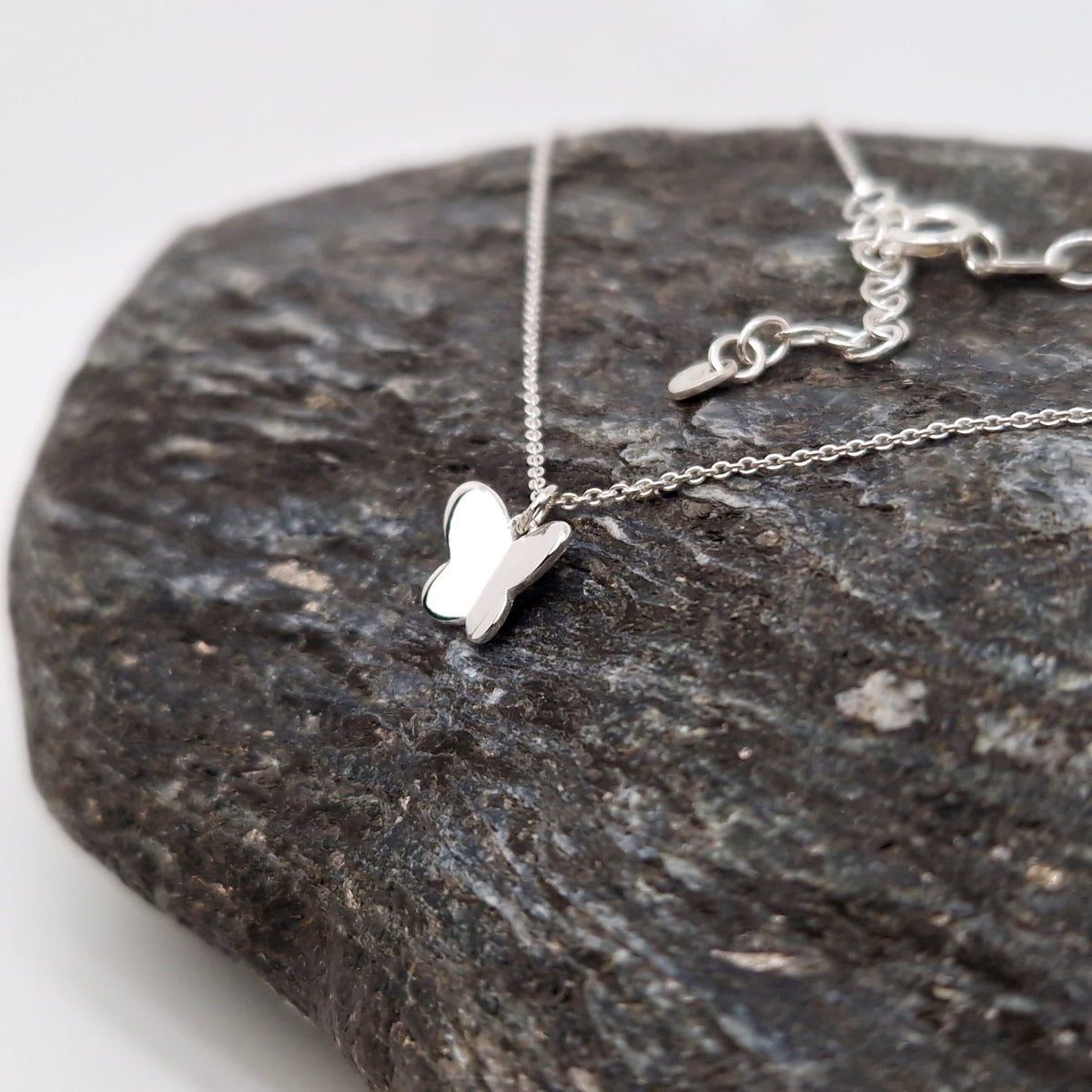 Halskette Schmetterling 925 Silber zart fein