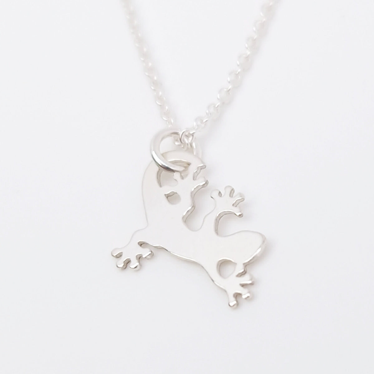 Halskette kleine Eidechse 925 Silber