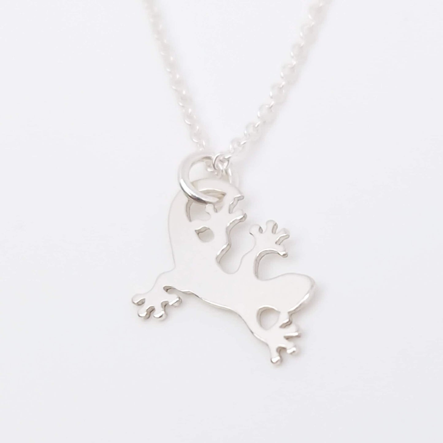 Halskette kleine Eidechse 925 Silber
