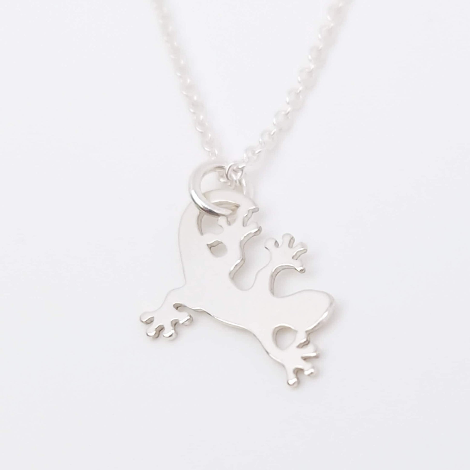 Halskette kleine Eidechse 925 Silber
