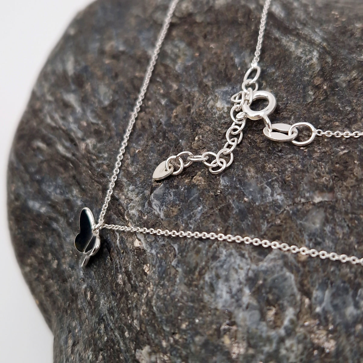 Halskette Schmetterling 925 Silber zart fein