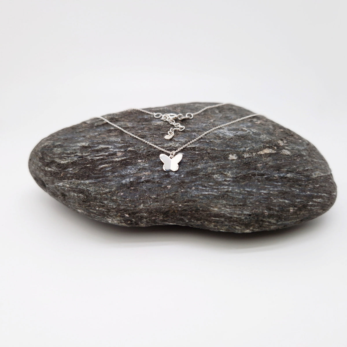Halskette Schmetterling 925 Silber zart fein