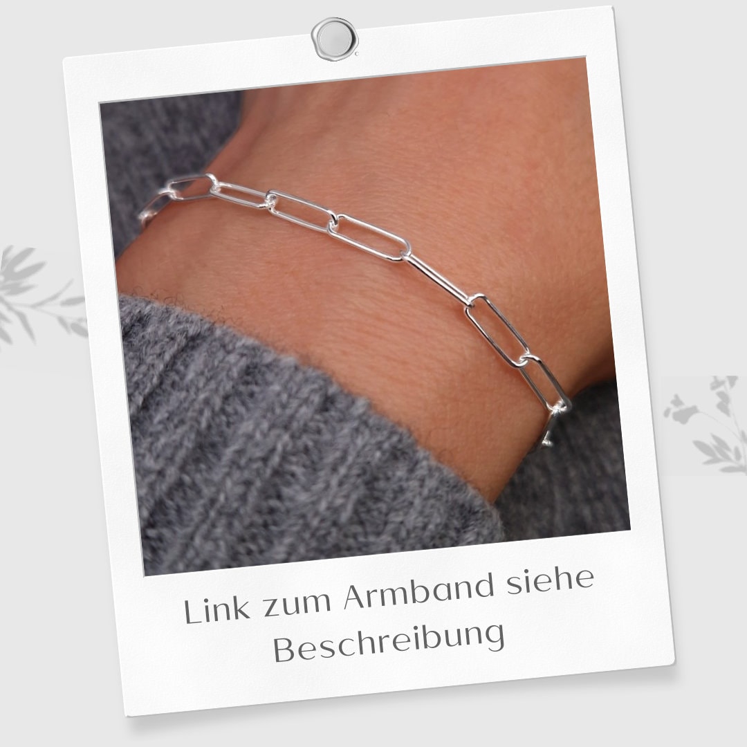 Paperclip Gliederkette 925 Silber große Kettenglieder