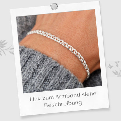 Halskette geflochten 925 Silber Fantasie 3mm breit gewebt