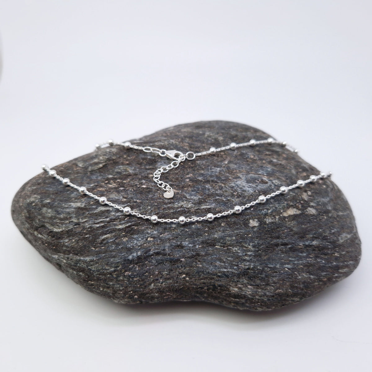 Satellitenkette Kugeln 925 Silber Halskette Layering