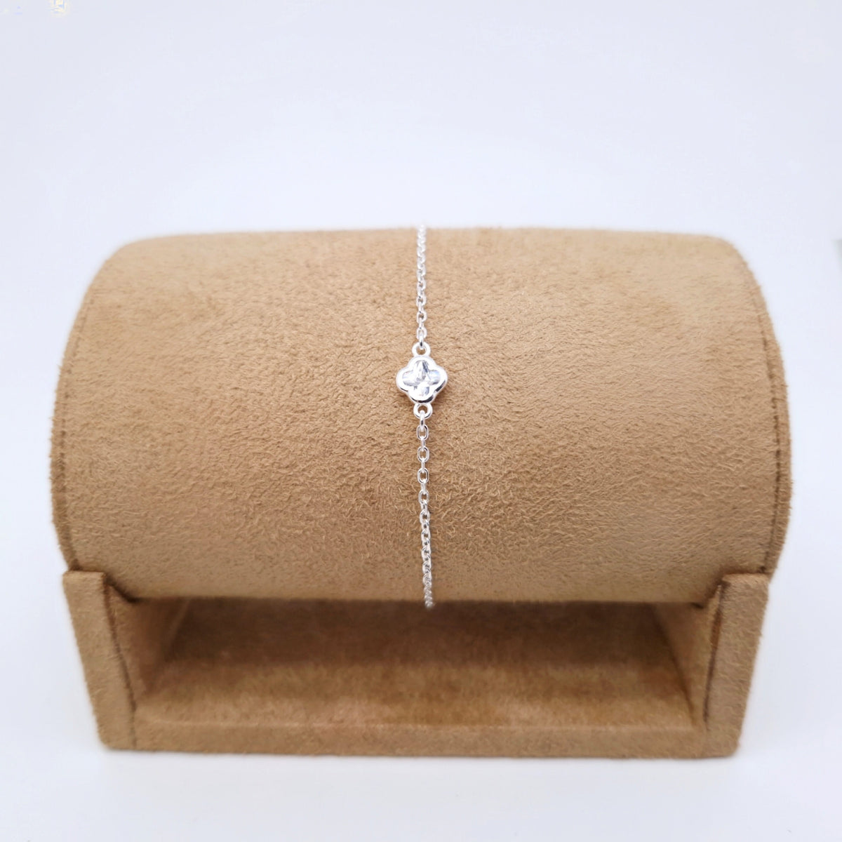 Armband Kristallblume 925 Silber filigran zart