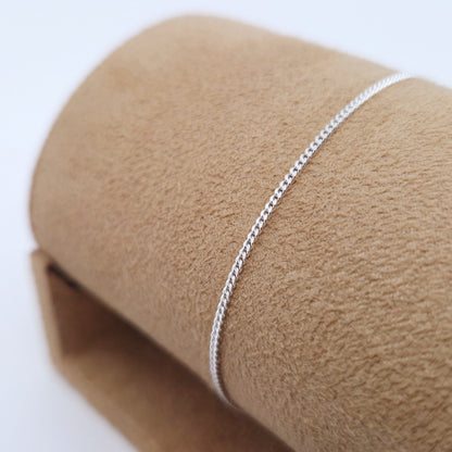 Armband zart Curb 925 Silber Layering Ankerkette filigran
