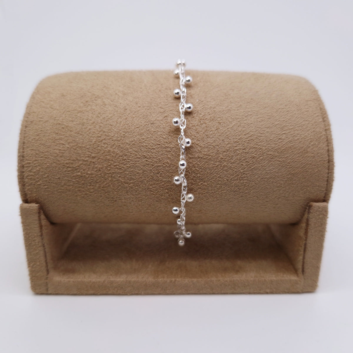 Armband gewebt mit Perlen 925 Silber