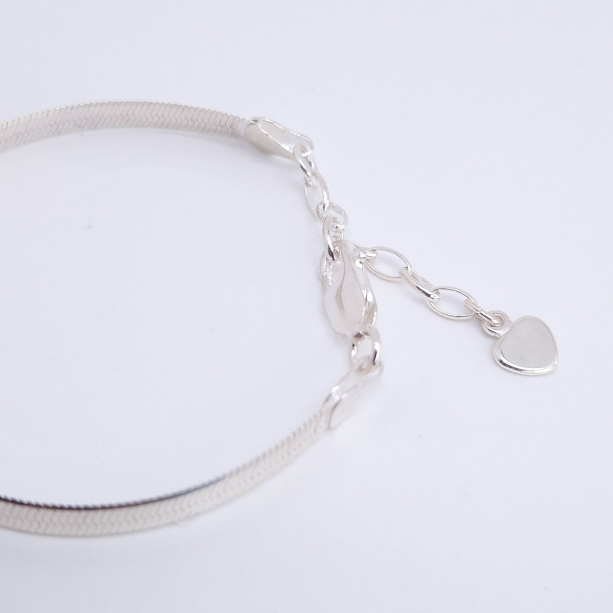 Schlangenarmband breit 925 Silber 6mm glänzend