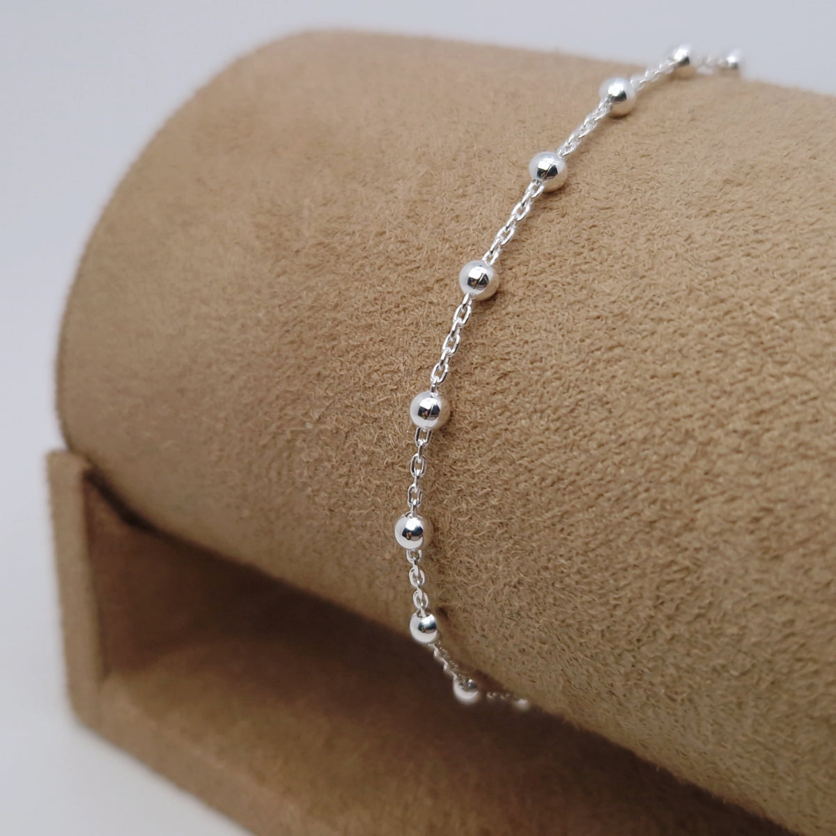 Satellitenarmband mit Kugeln 925 Silber 3 mm