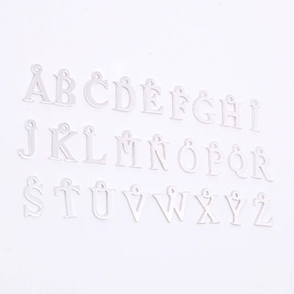 Zusätzlicher Buchstabe flach 925 Silber