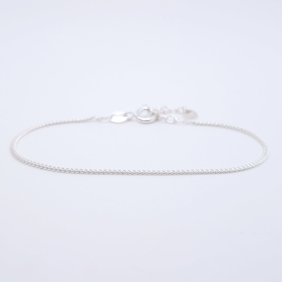 Armband zart Curb 925 Silber Layering Ankerkette filigran