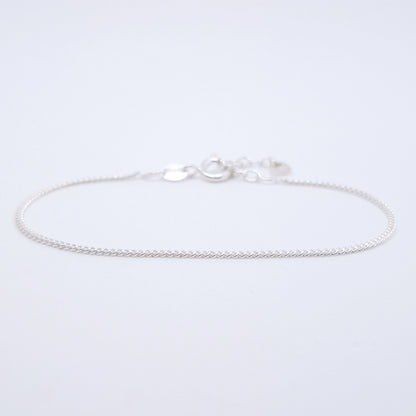 Armband zart Curb 925 Silber Layering Ankerkette filigran