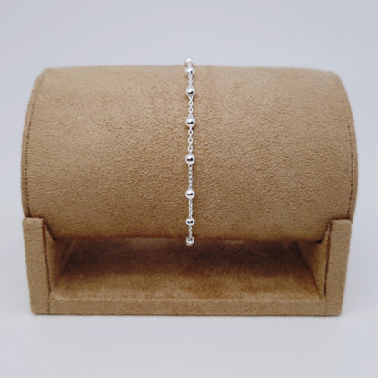 Satellitenarmband mit Kugeln 925 Silber 3 mm