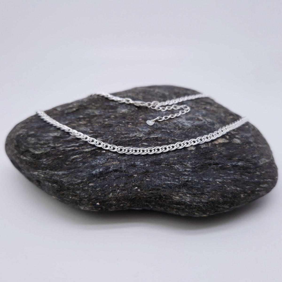 Halskette geflochten 925 Silber Fantasie 3mm breit gewebt
