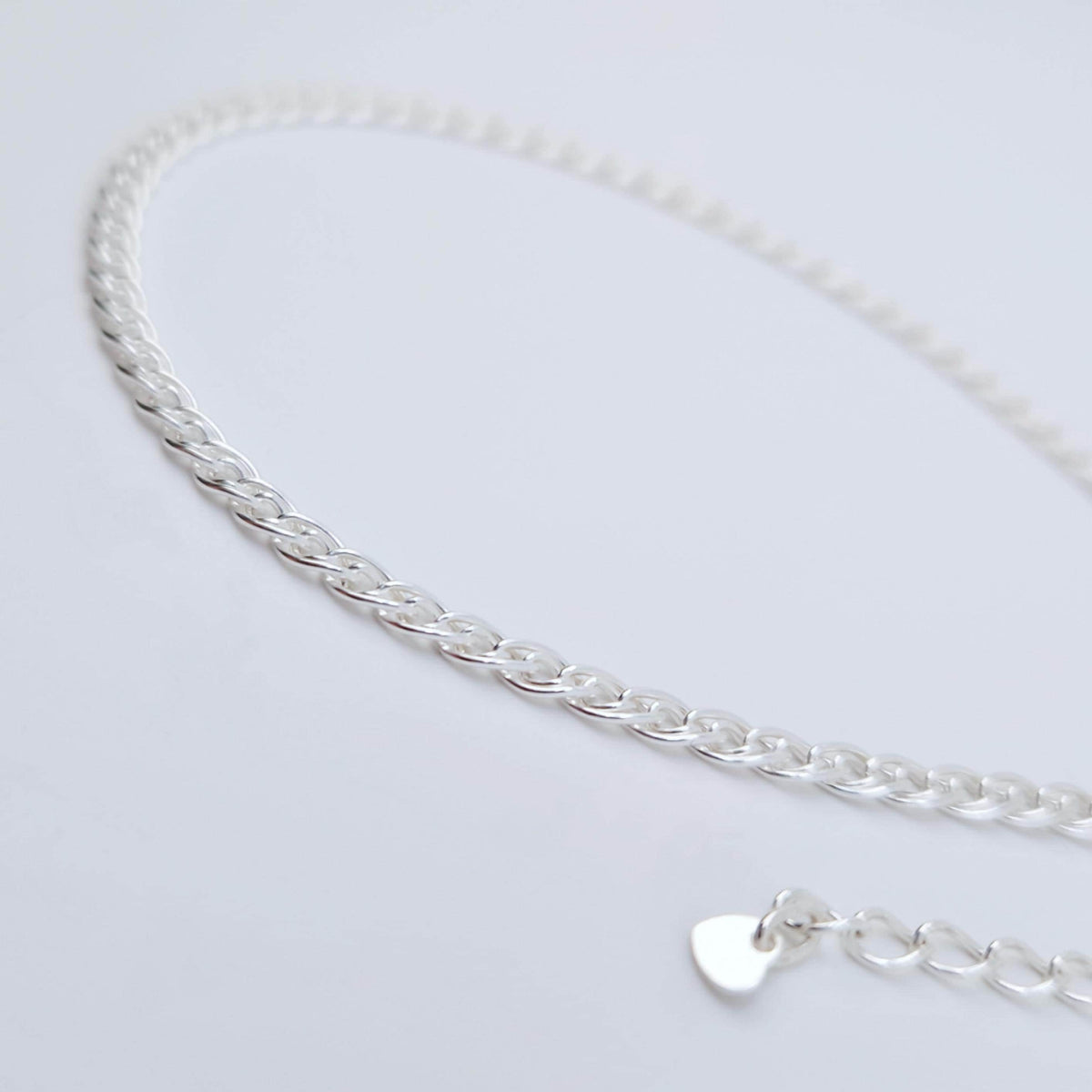 Halskette geflochten 925 Silber Fantasie 3mm breit gewebt